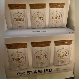 11 Jars (almost 4 boxes) Fred Brand Stashed Storage Jars